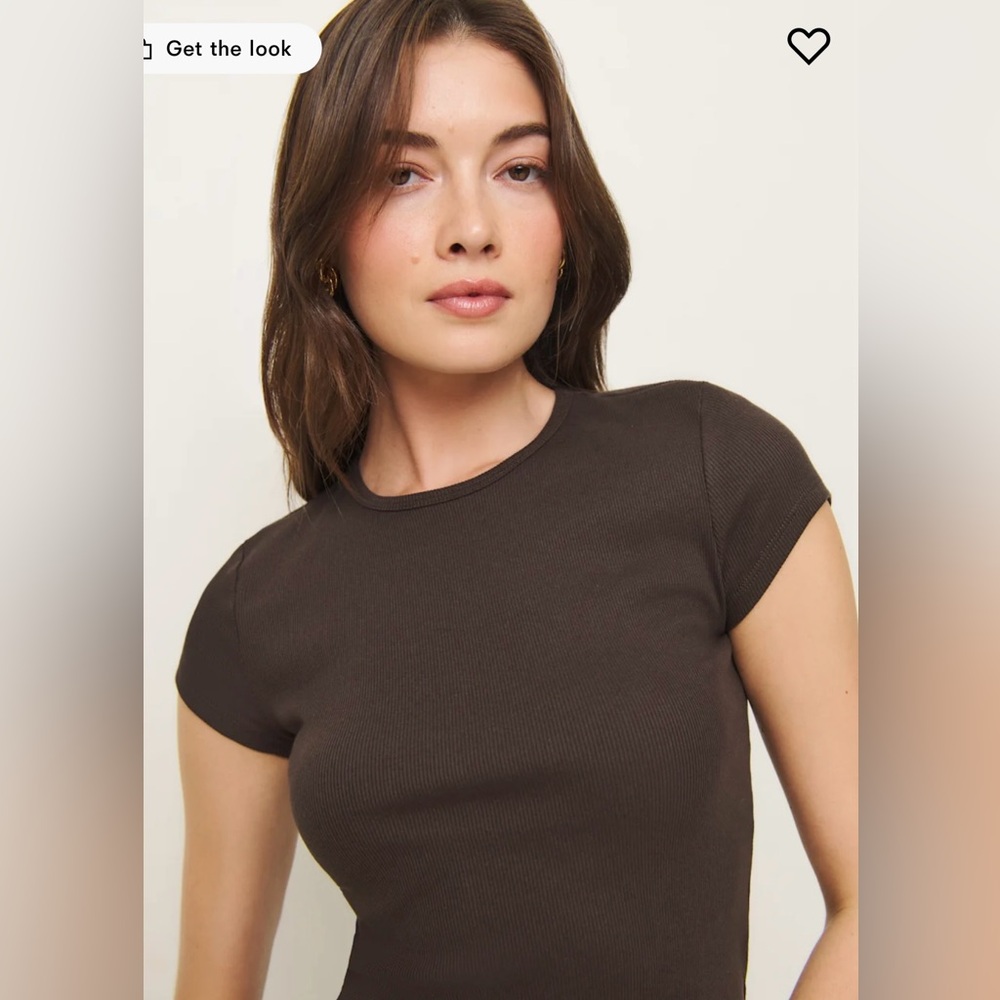 Reformation Muse Tee - Mole (color) Size S - Worn once and in perfect condition!